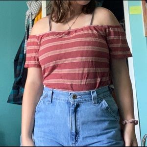Mossimo  off the shoulder crop top